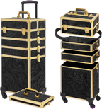 5 in 1 Rolling Makeup Train Case With Lid