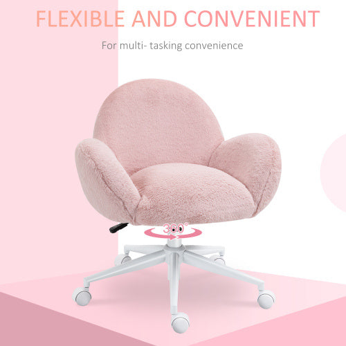 Cute Fluffy Vanity Desk Chair