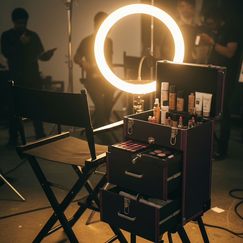 Professional Rolling Makeup Train Case
