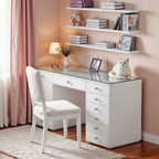 Glam & Glow Vanity Desk with 13 Drawers