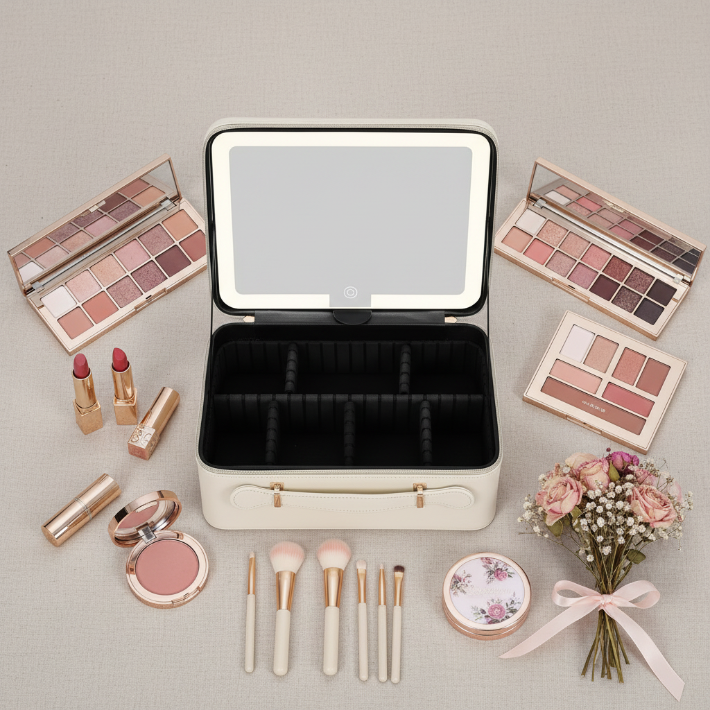 Makeup Case With LED Mirror - 11.4 Inches