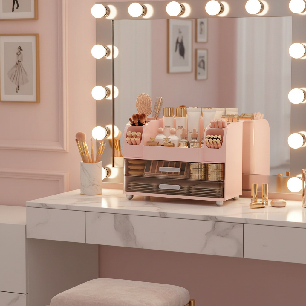 Makeup Organizer With 2 Drawers