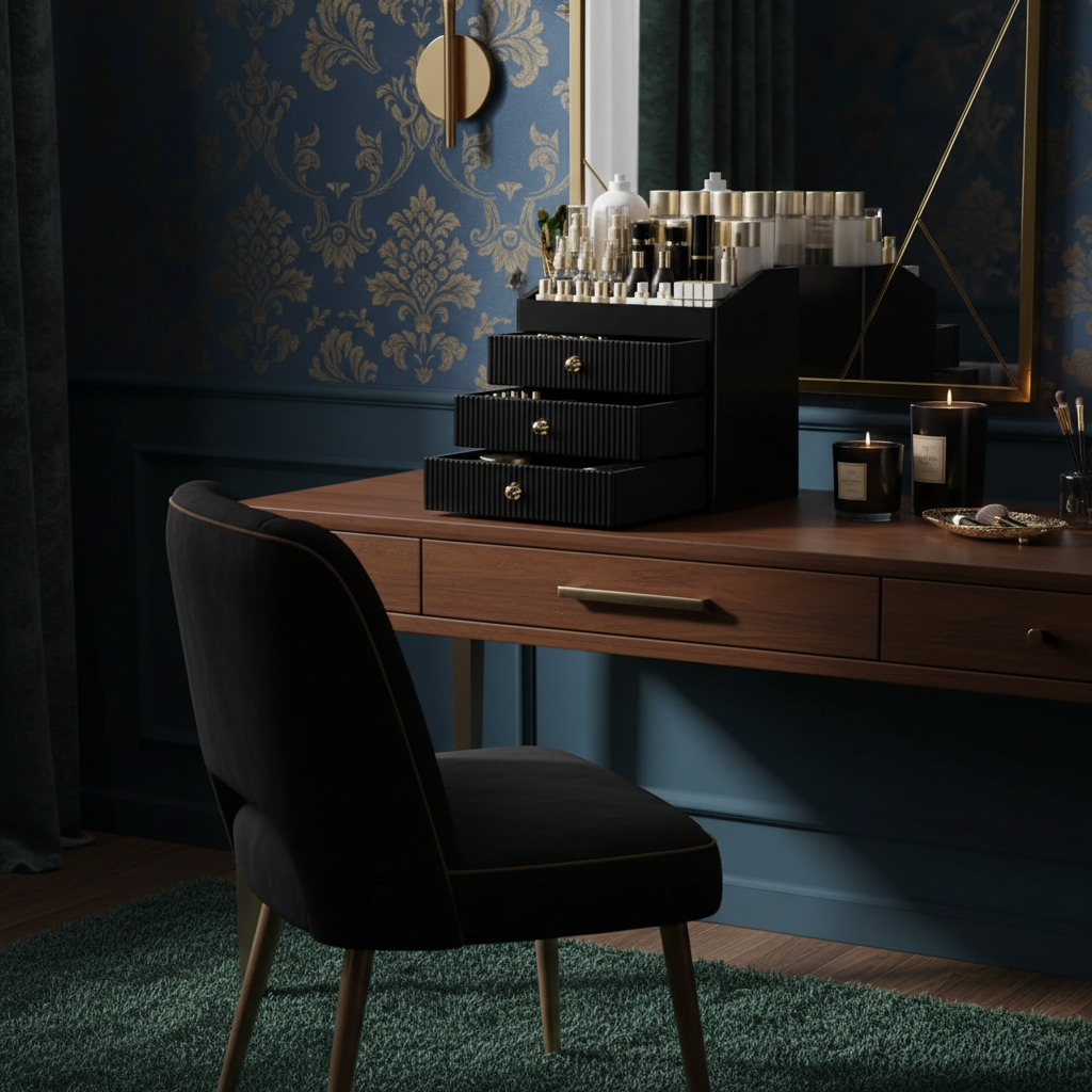 Makeup Organizer With 3 Drawers