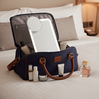 Compact Tabletop LED Makeup Mirror With 10X Magnification