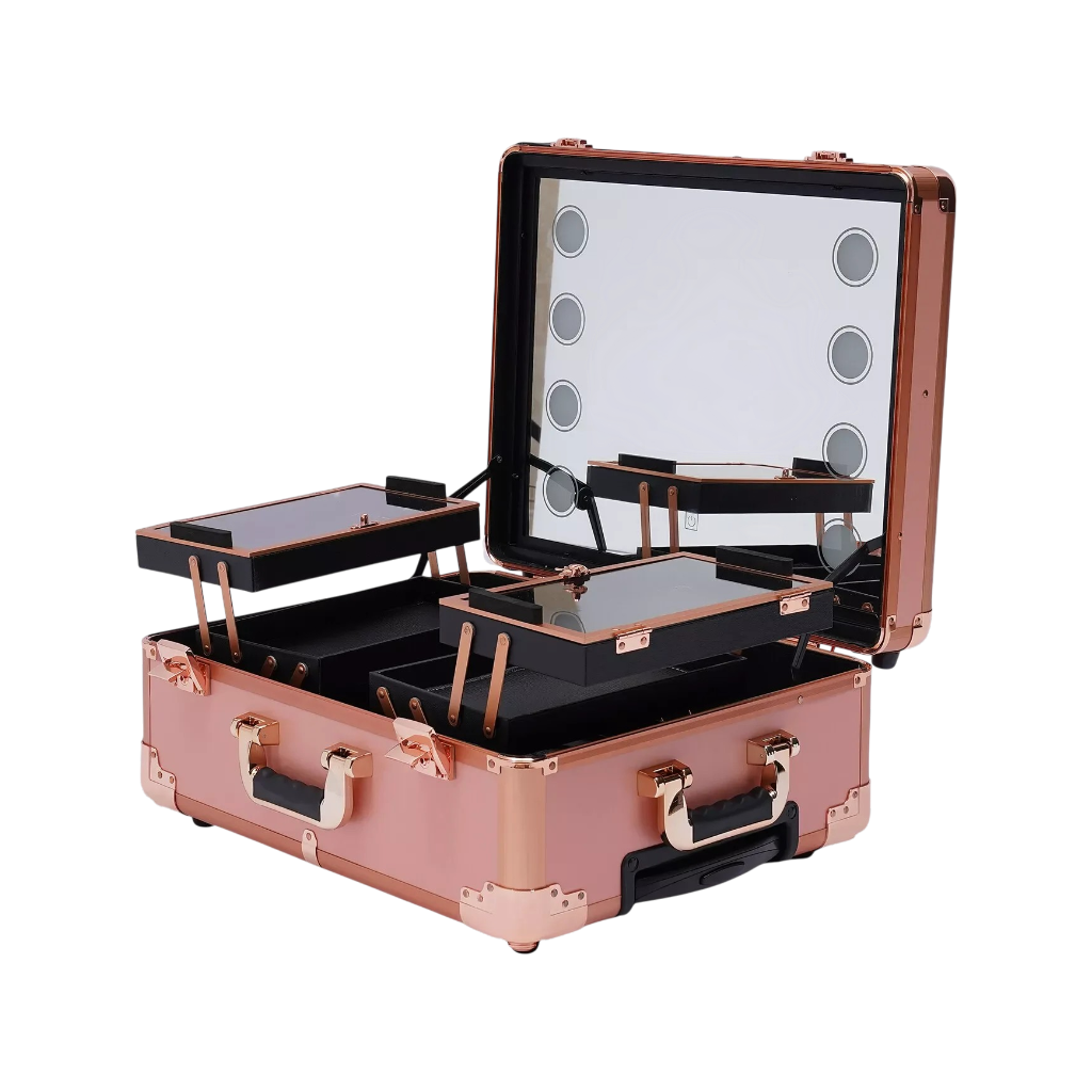 3 Tiers Rolling Makeup Train Case