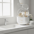 Large Capacity Makeup Organizers - White