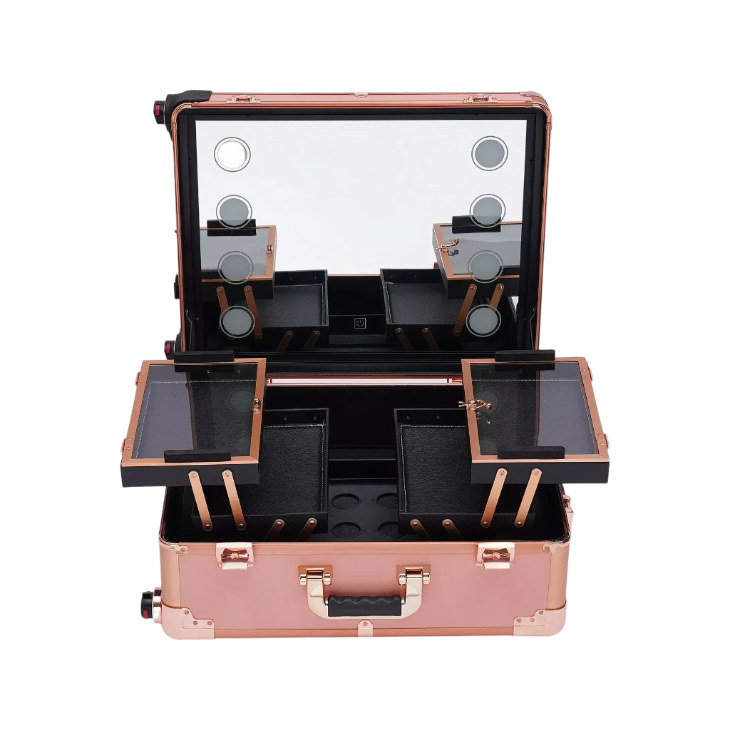 3 Tiers Rolling Makeup Train Case