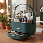 Large Capacity Makeup Organizers - Green
