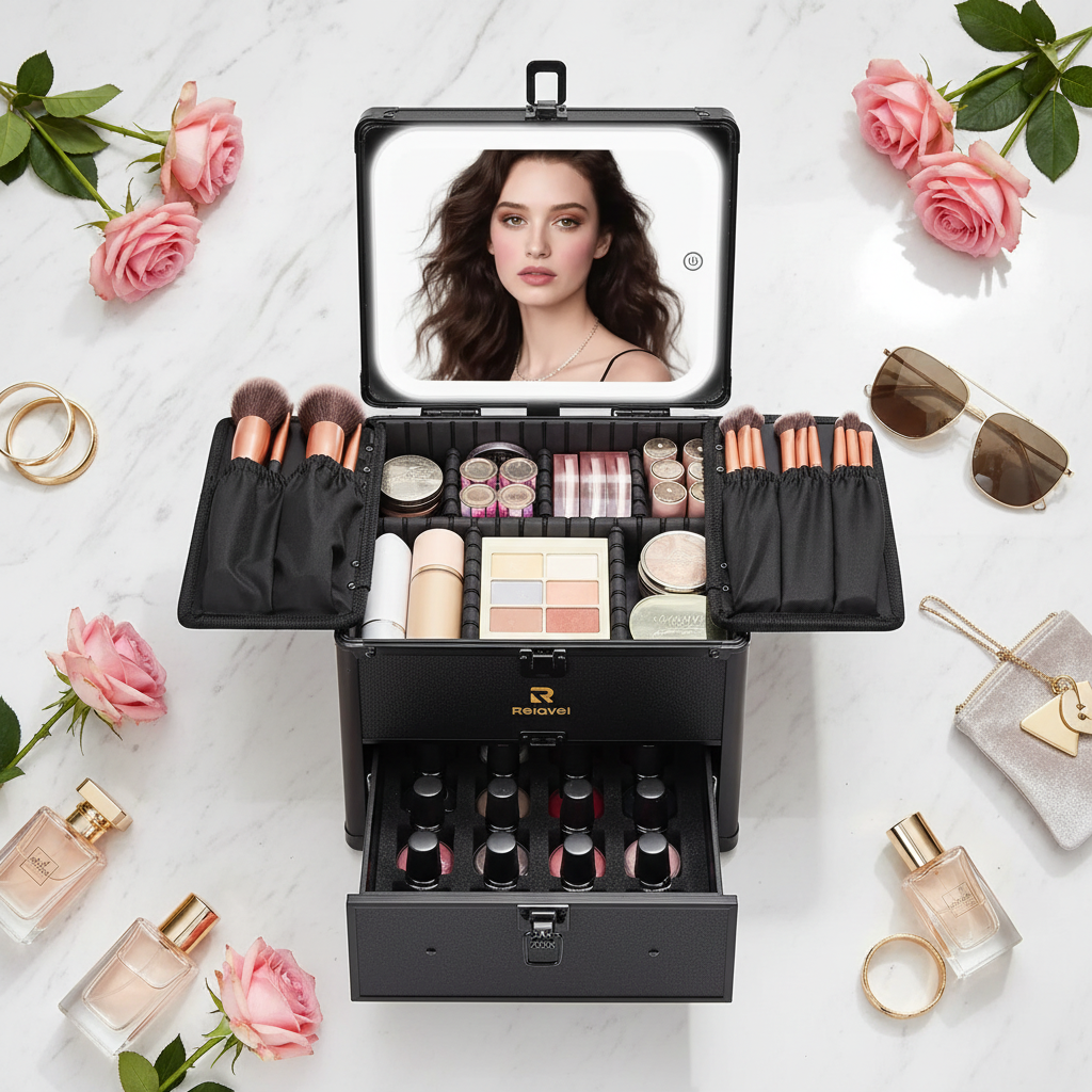 Dual Layer Makeup Case