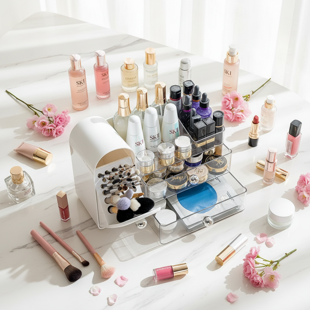 High-end Vanity Desk Makeup Organizer