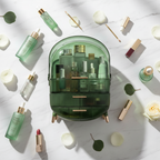 Large Capacity Transparent Makeup Organizers - Green