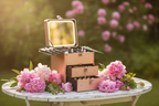 Makeup Box With 2 Drawers - Rose Gold