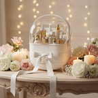 Large Capacity Makeup Organizers - White