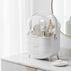 Large Capacity Makeup Organizers - White