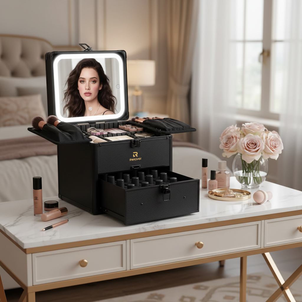 Dual Layer Makeup Case