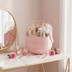 Large Capacity Makeup Organizers - Pink