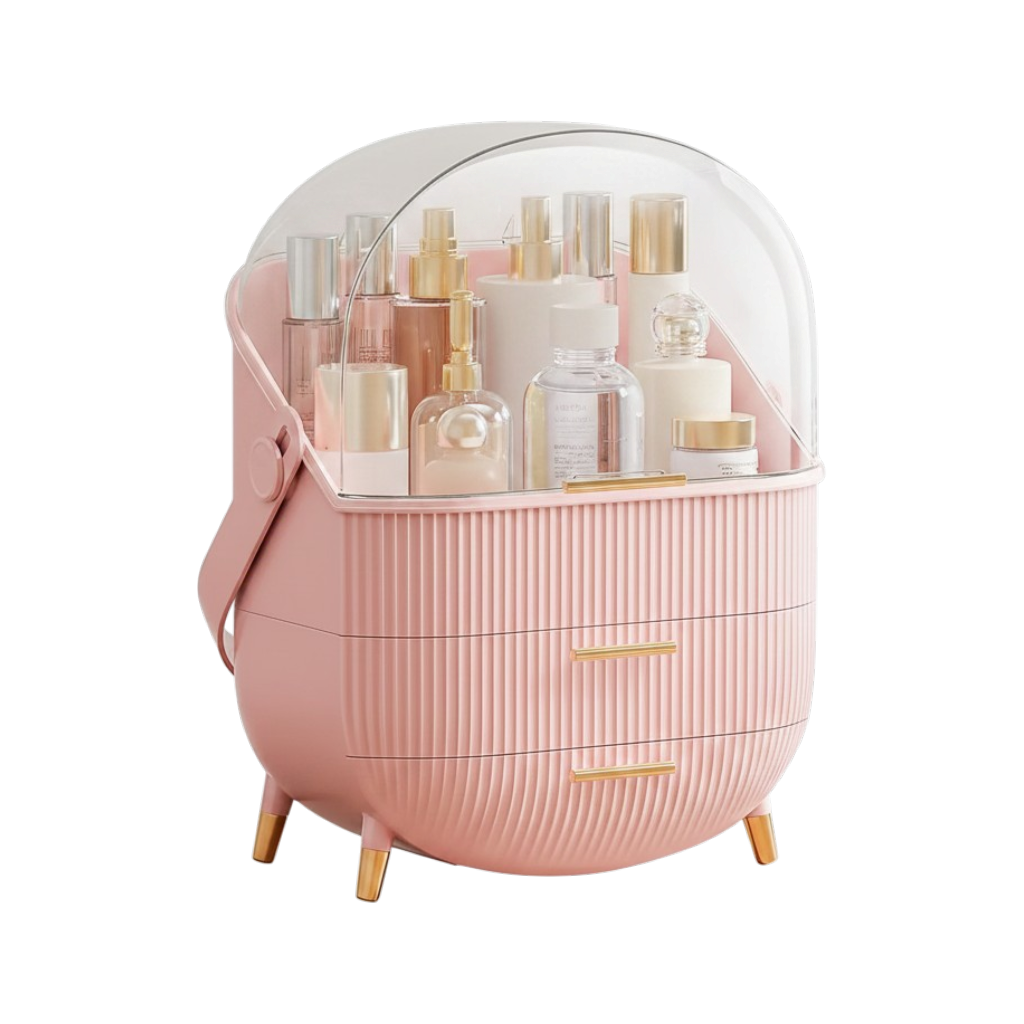 Large Capacity Makeup Organizers - Pink
