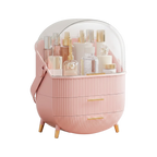 Large Capacity Makeup Organizers - Pink