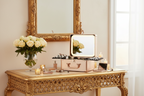Makeup Case With A Detachable LED Mirror - Rose Gold