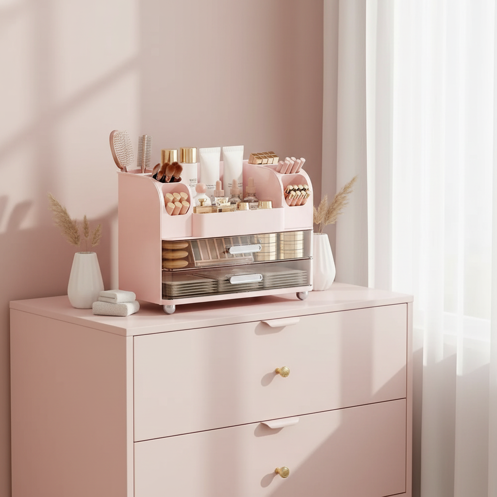 Makeup Organizer With 2 Drawers