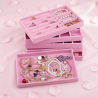 Jewelry Box Display Tray Set  | Drawer Organizer | 6 Pcs
