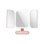 Trifold LED Makeup Mirror