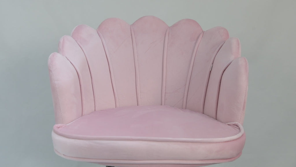 Glam & Glow Vanity Chair - Pink