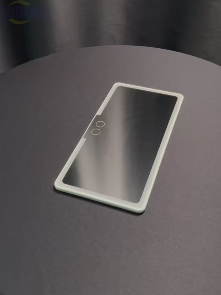 Dual Colors Car Sun Visor Rechargeable LED Vanity Mirror & Touch Screen