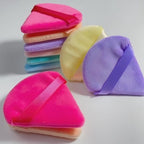 Velvet Triangle Shaped Cosmetic Puff [2pcs ]