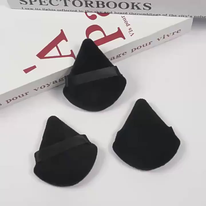 Velvet Triangle Powder Puff [12Pcs]