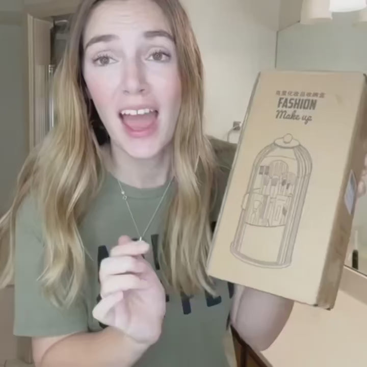 360° Rotating Makeup Brush Holder