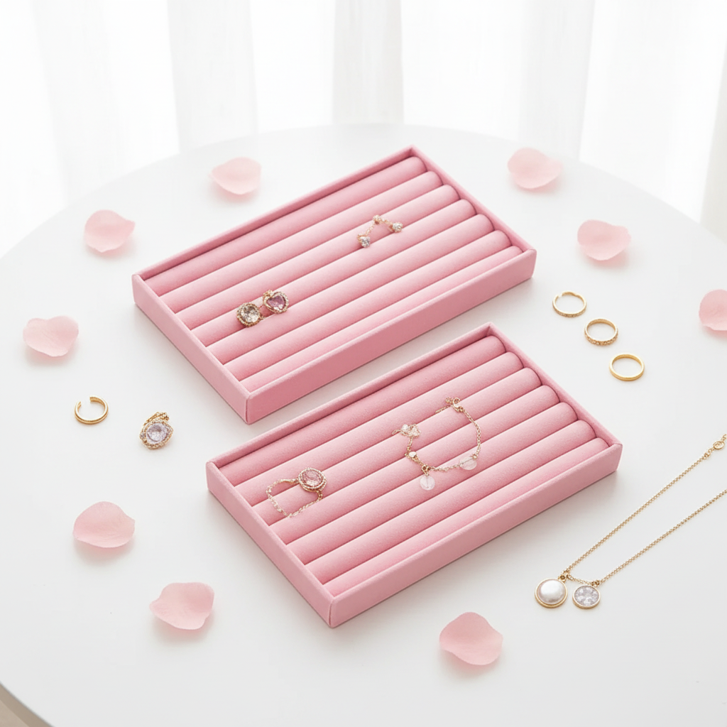 Jewelry Box Display Tray Set | Drawer Organizer | 2 Pcs