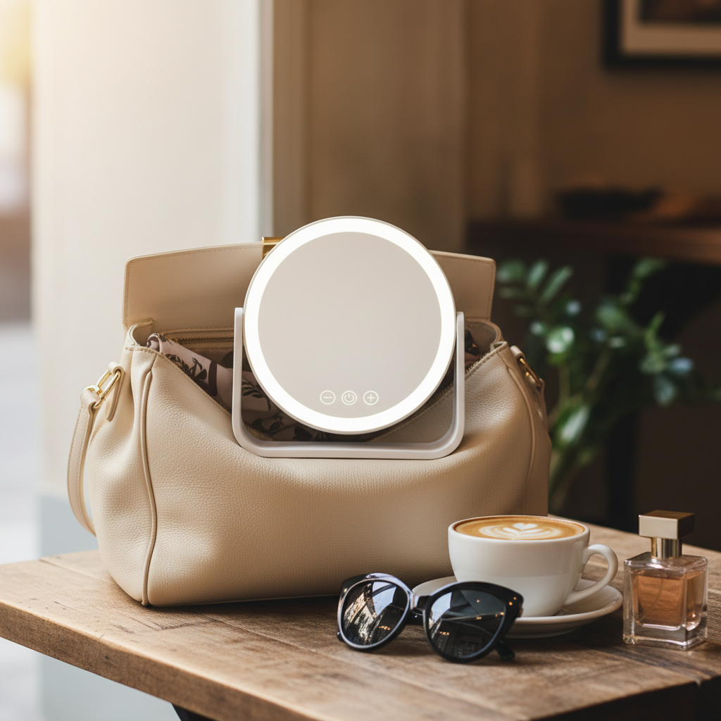 Double-Sided LED Makeup Mirror With 3X Magnifier