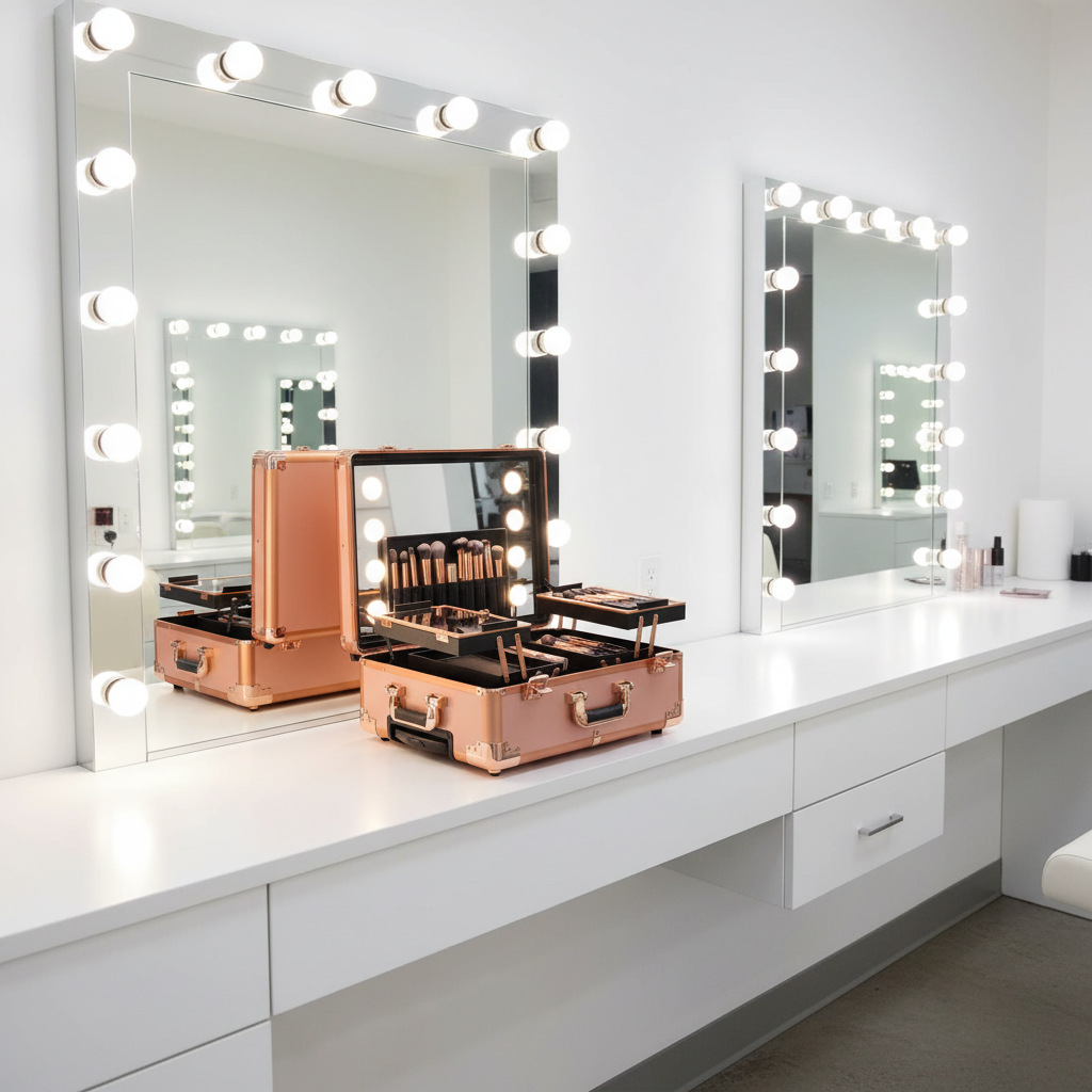 3 Tiers Rolling Makeup Train Case
