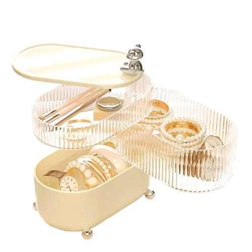 Multifunctional Rotating Makeup Storage Box