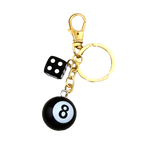 Billiard Ball Shape Bag Keychain