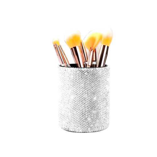 Luxury Sparkling Rhinestone Makeup Brush Holder