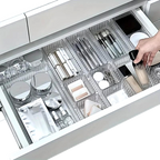 Luna Clear Acrylic Vanity Drawer Organizer Set