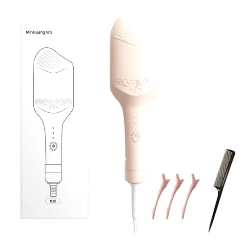 Wavy Hair Crimper with Curling Iron - Beige