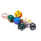 Vintage Dice Shape Bag Keychain