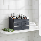 2 Tier Makeup Organizer With 3 Drawers