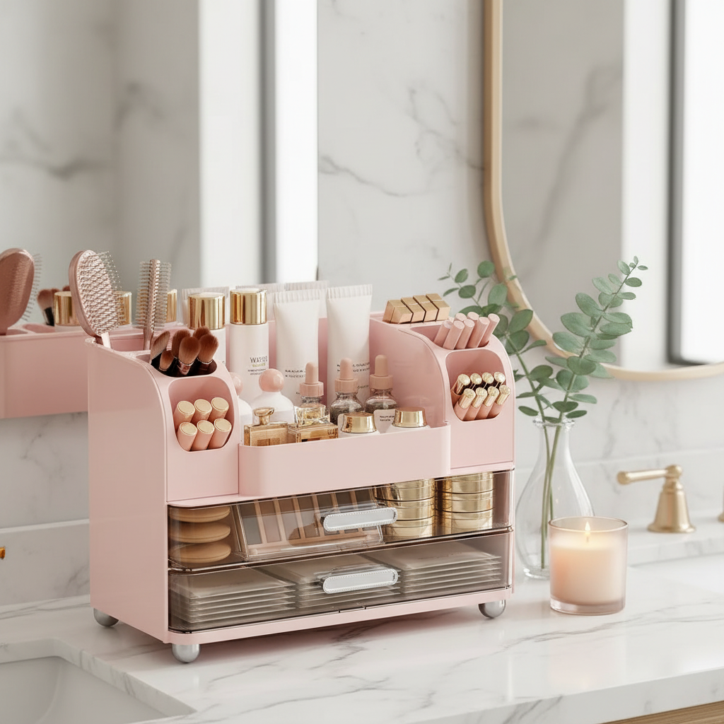 Makeup Organizer With 2 Drawers