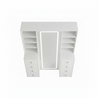 Full-Length Vanity Set With 8 Drawers & Shelves