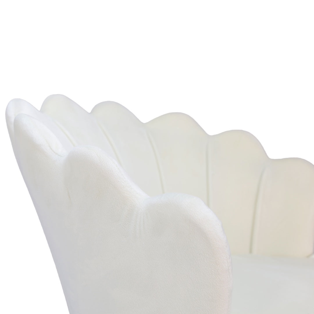 Glam & Glow Vanity Chair - White
