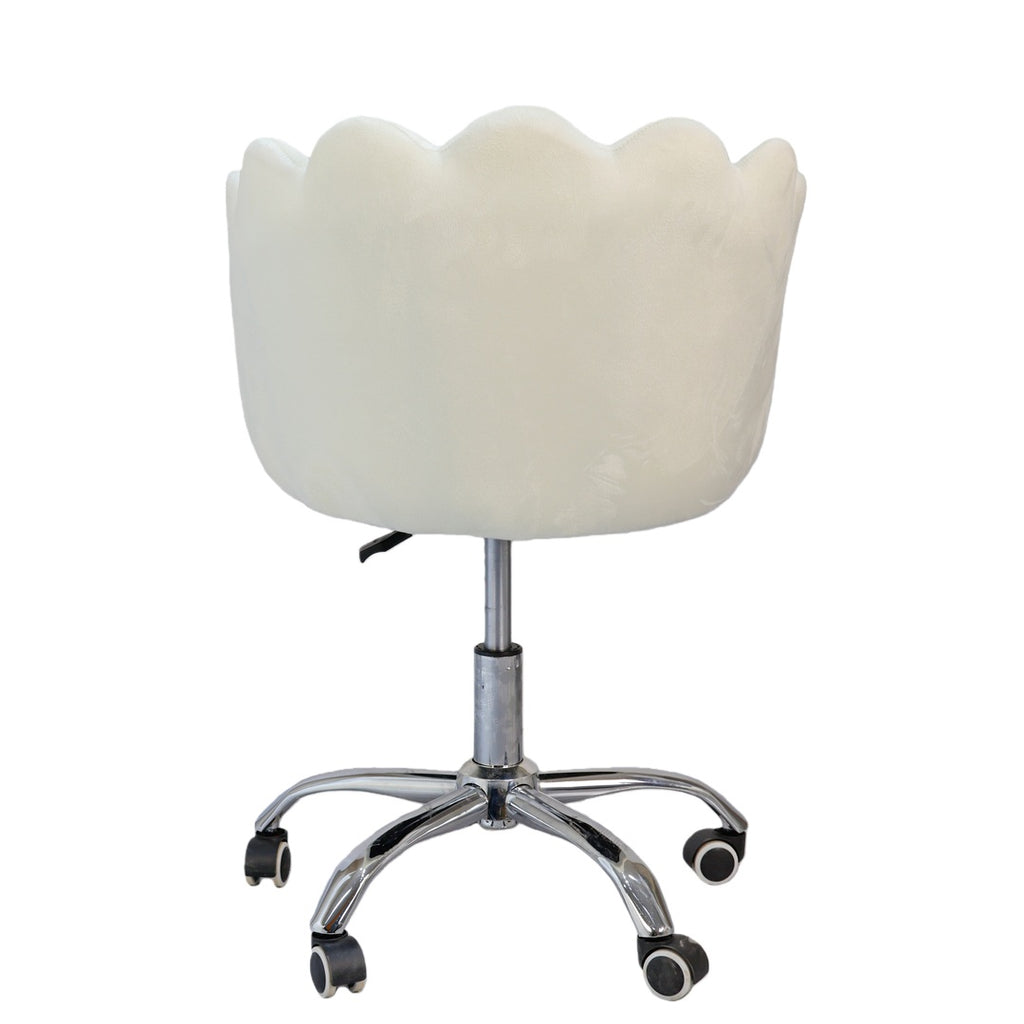 Glam & Glow Vanity Chair - White