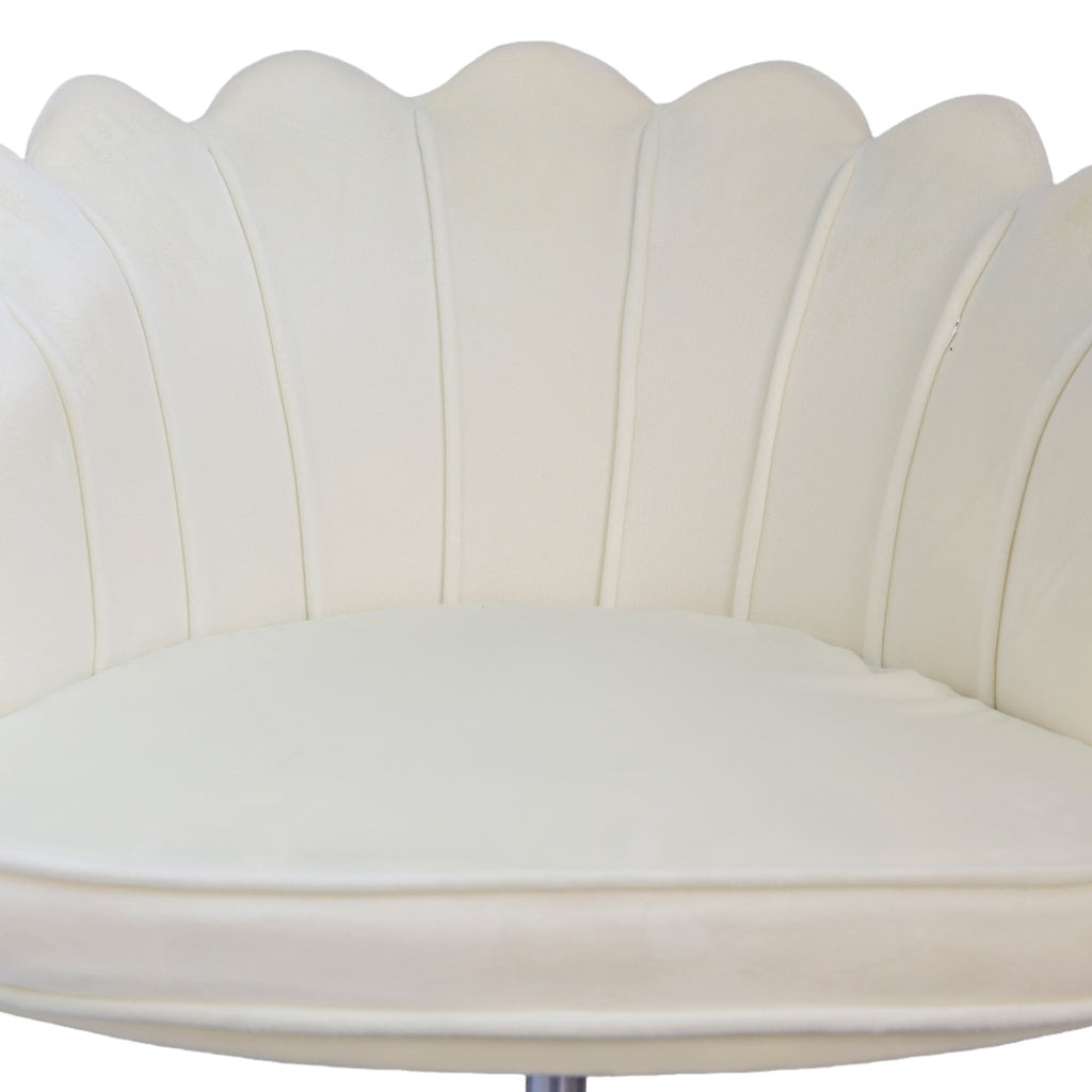 Glam & Glow Vanity Chair - White