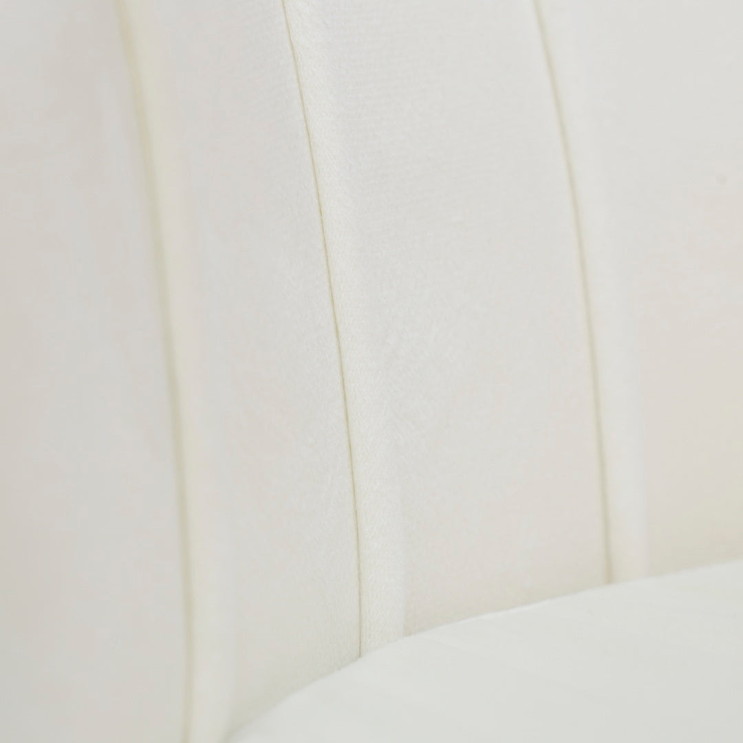 Glam & Glow Vanity Chair - White