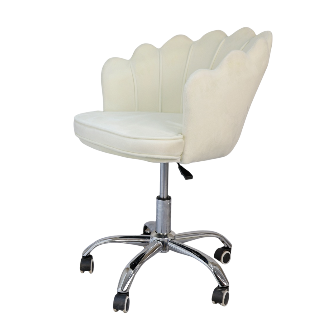 Glam & Glow Vanity Chair - White