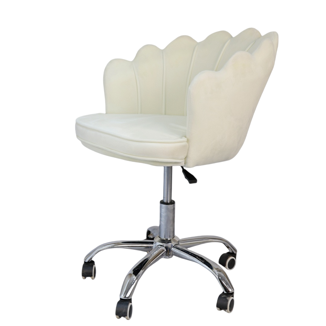 Glam & Glow Vanity Chair - White