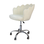 Glam & Glow Vanity Chair - White